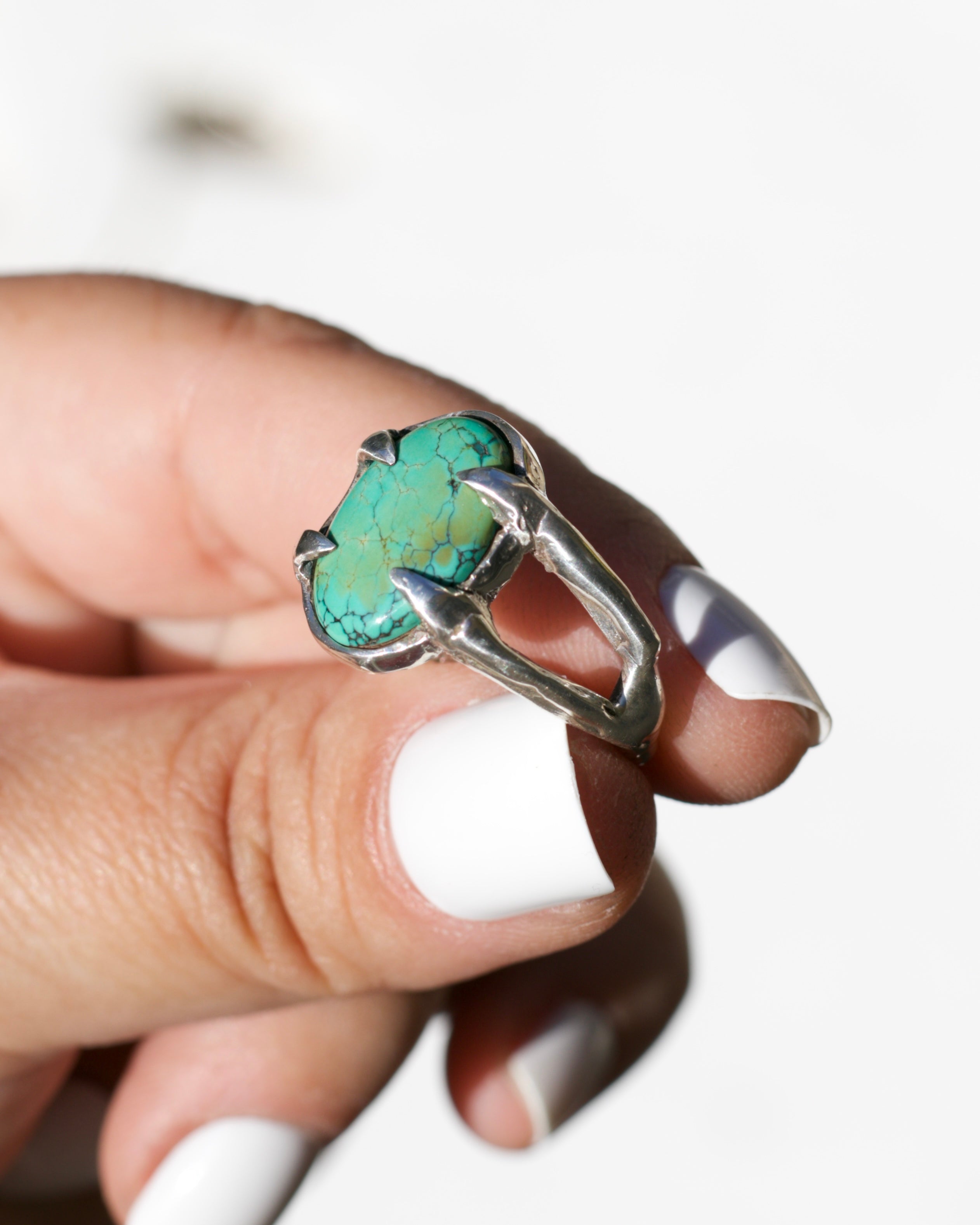 Turquoise Claw Ring