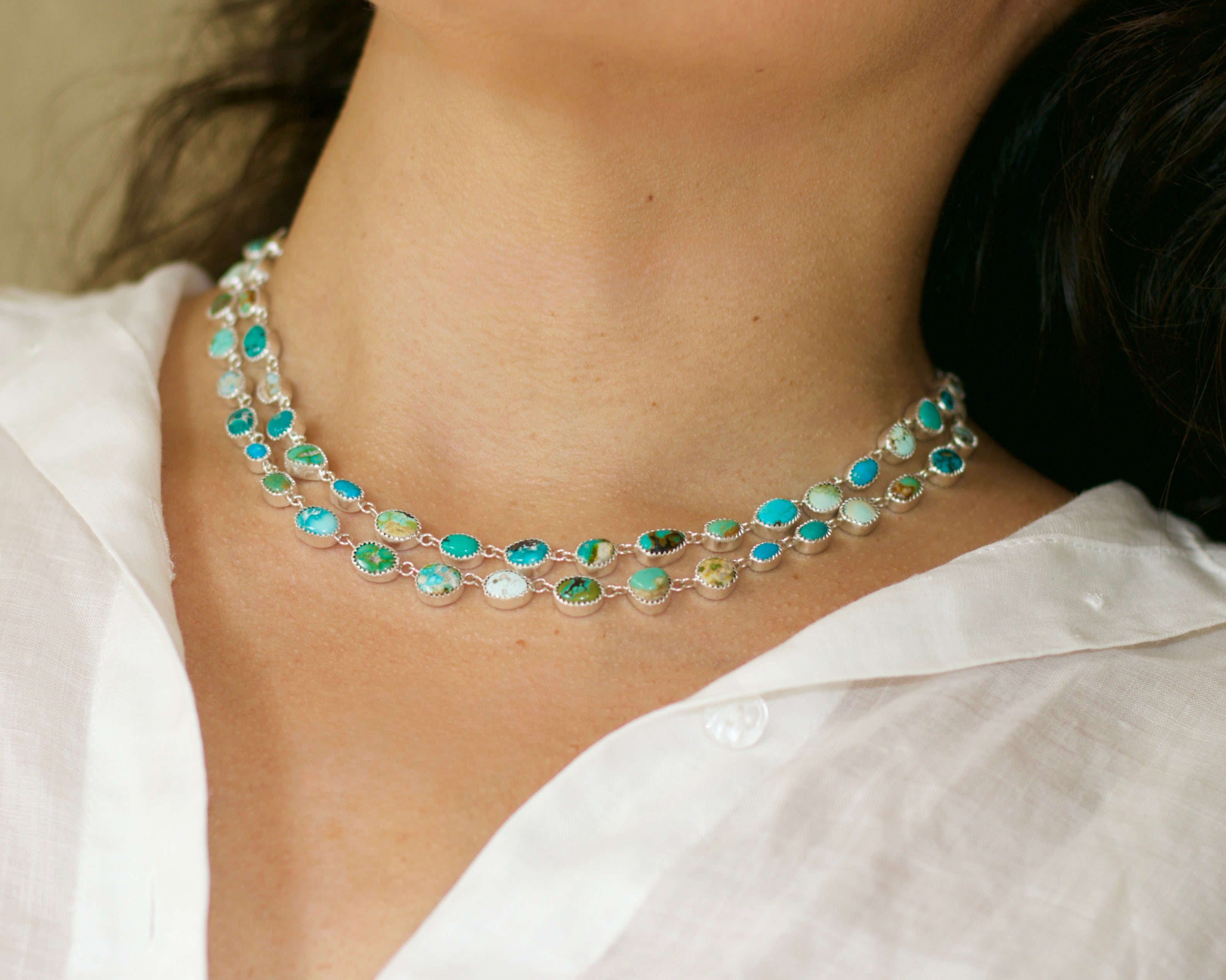 Serena Necklace in Turquoise
