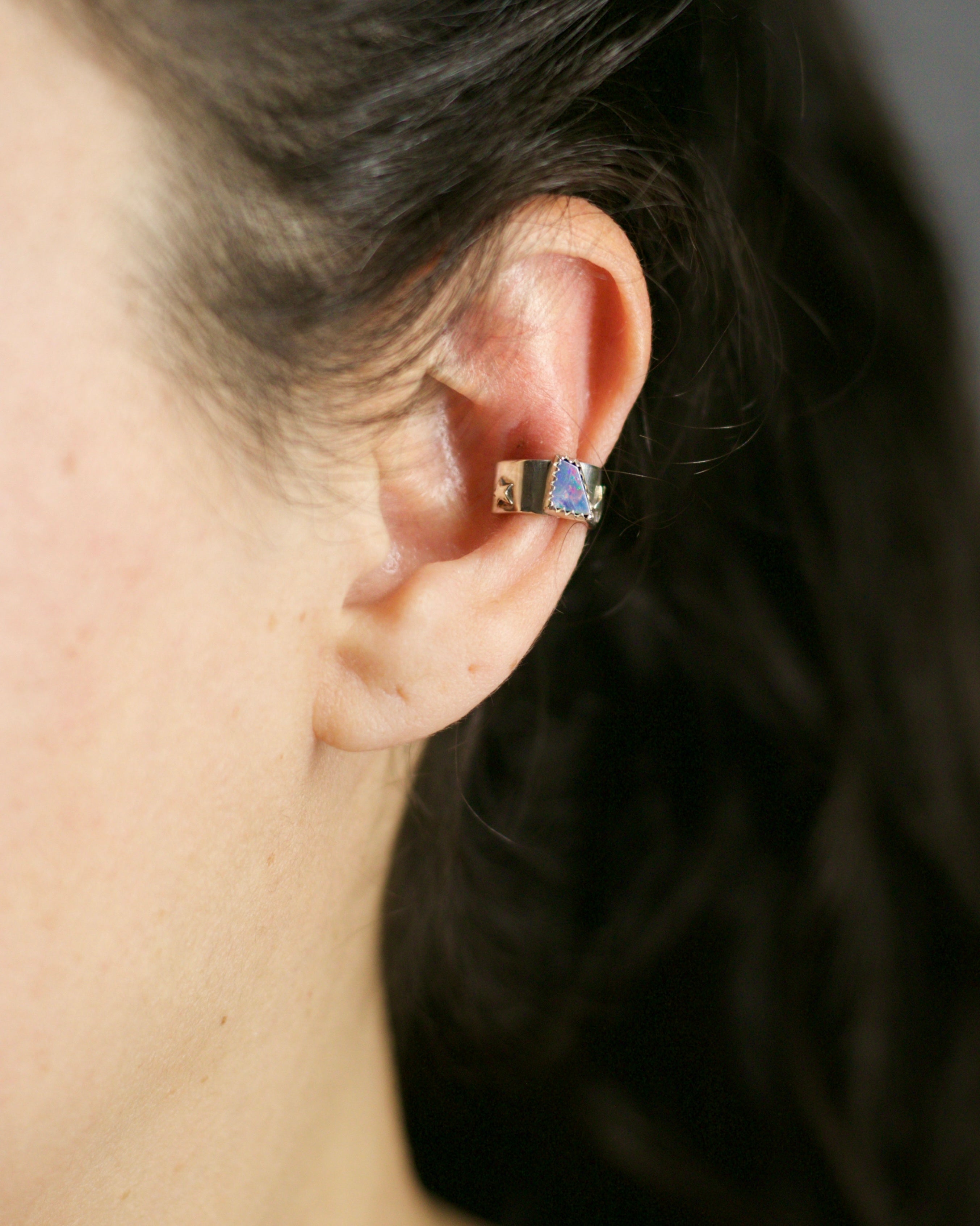 Opal Stars Ear Cuff