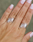 Daisies Silver ring - Size 8.5