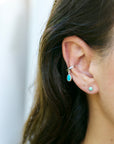 Droplet Ear Cuff - Turquoise