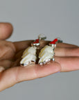 Carved Fish Earrings