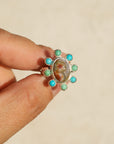Ocean Jasper and Turquoise Ring - Size 6.5
