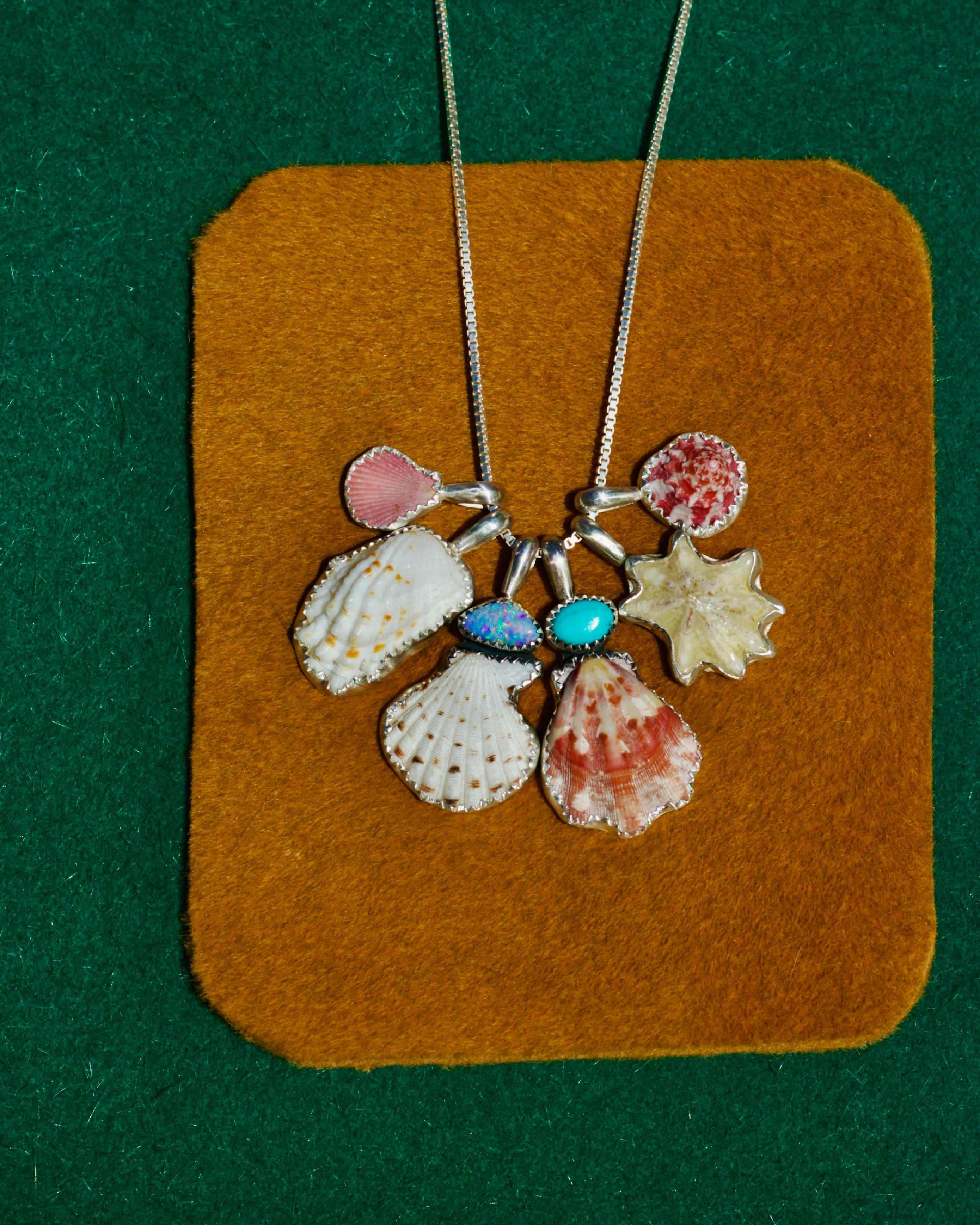 Opal and Shell Necklace 