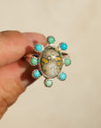 Ocean Jasper and Turquoise Ring - to be finished on your size