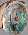 Black Shell & Opal Mermaid Necklace B