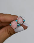 PRE-ORDER Pink Opal Blue Kiss Ring - 1st instalment