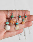 Turquoise and Shell Necklace 