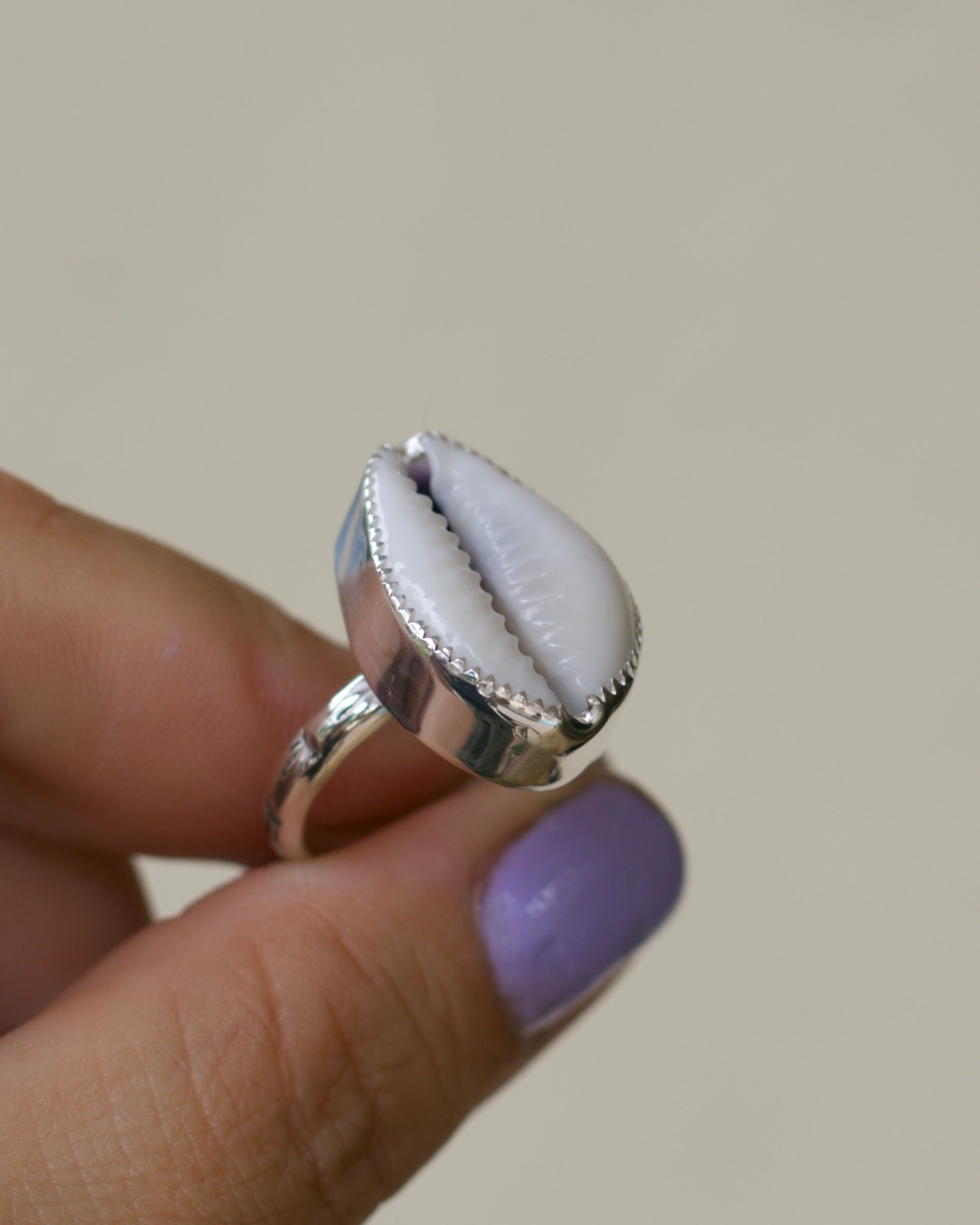 Cowries Shell Ring size 8