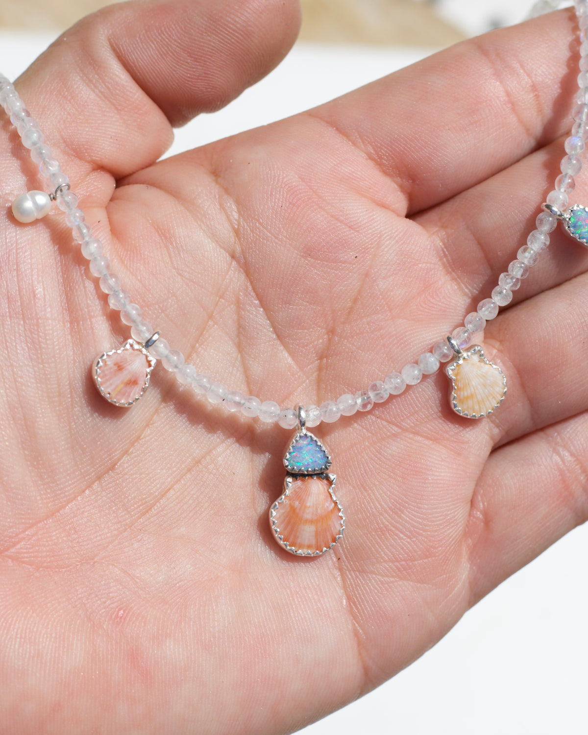 Mermaid Necklace Opal