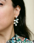 Blue Lilly Earrings