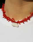 Coral and Shell Necklace 