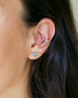 Triple Silver Ear Cuff