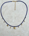 Lapis Lazuli and Gold Mermaid Necklace