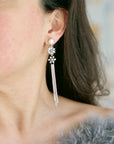 Flora Earrings in Pearl