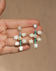 Blue Lilly Earrings