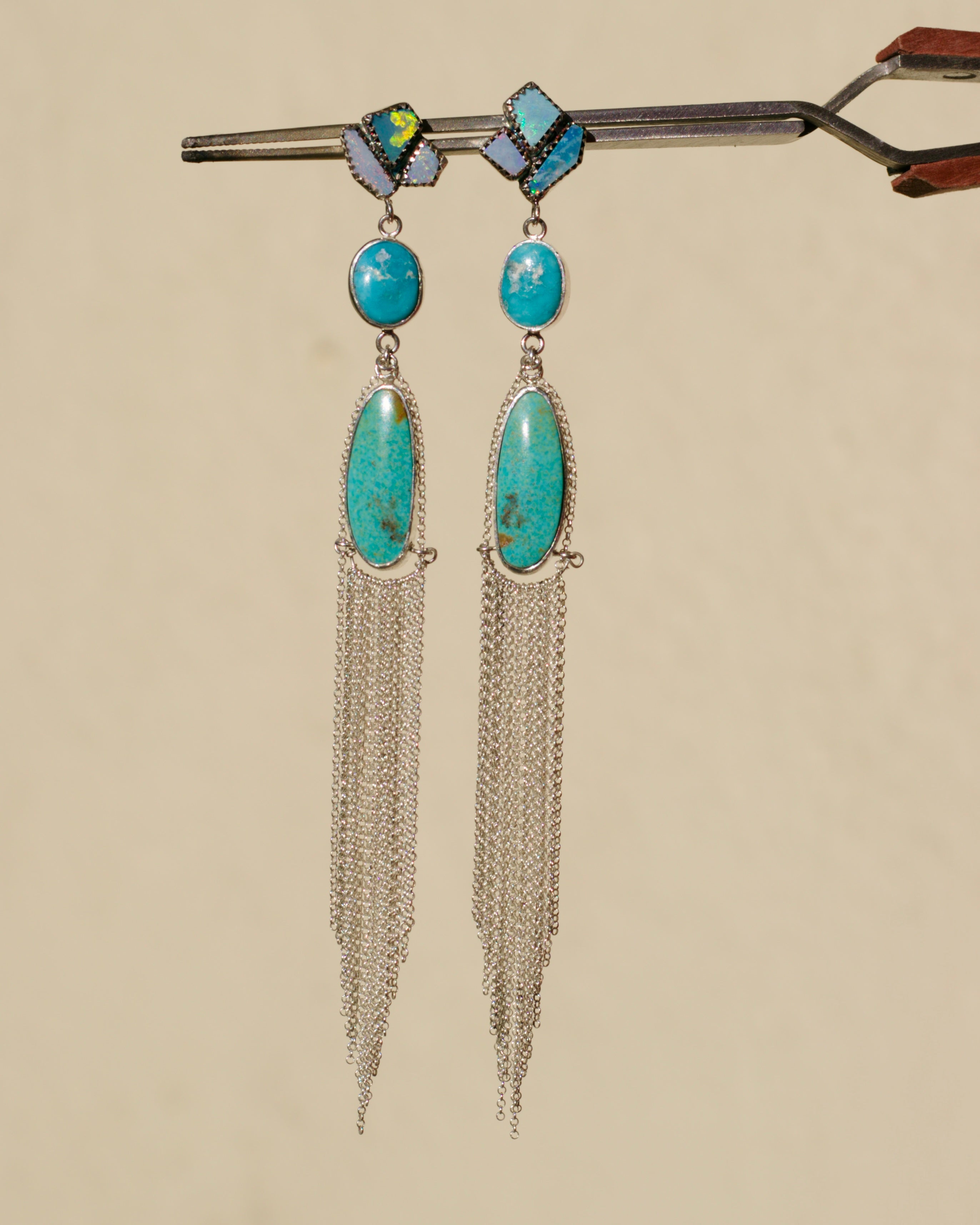 Stevie Earrings in Turquoise