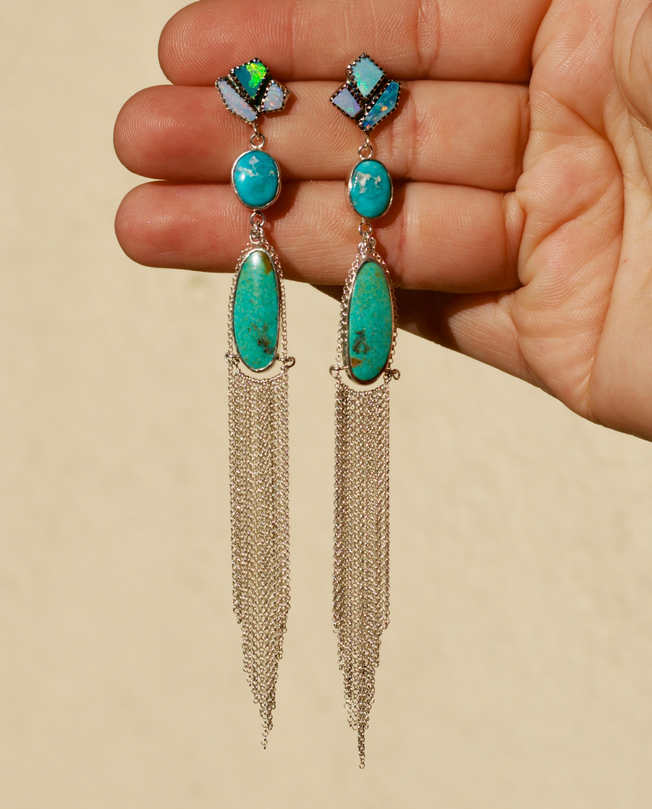 Stevie Earrings in Turquoise