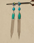 Stevie Earrings in Turquoise