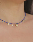 Lapis Lazuli and Gold Mermaid Necklace