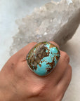 Royston Chunky Turquoise Ring with 4 claws.