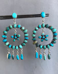 Full Circle Turquoise Earrings