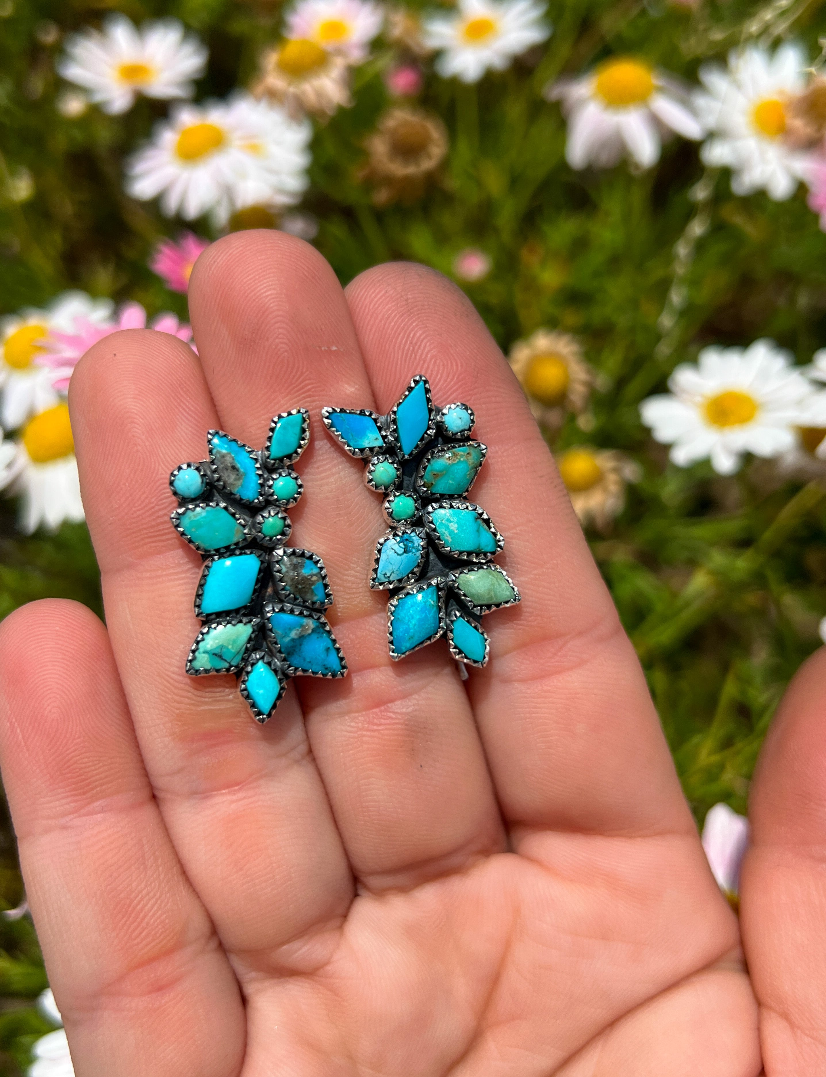 All Turquoise Dreaming Climber and Drop Earrings 