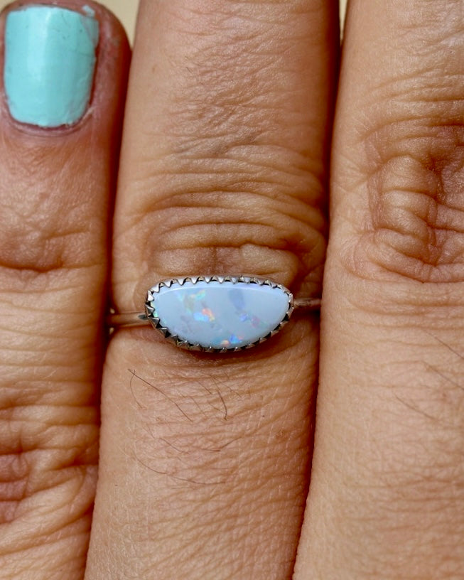 Opal Stacker Ring - Size 6.45
