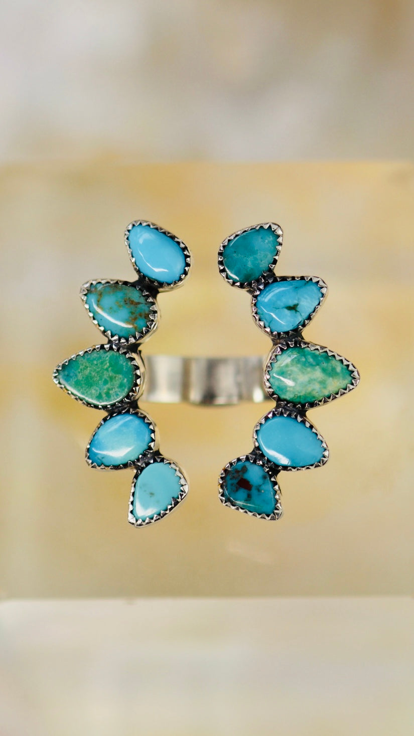 Open Arms Turquoise Ring