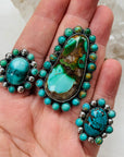 Mega Royston Turquoise Cluster Ring