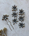 Flower Hair Pin - Fresh Water Pearl