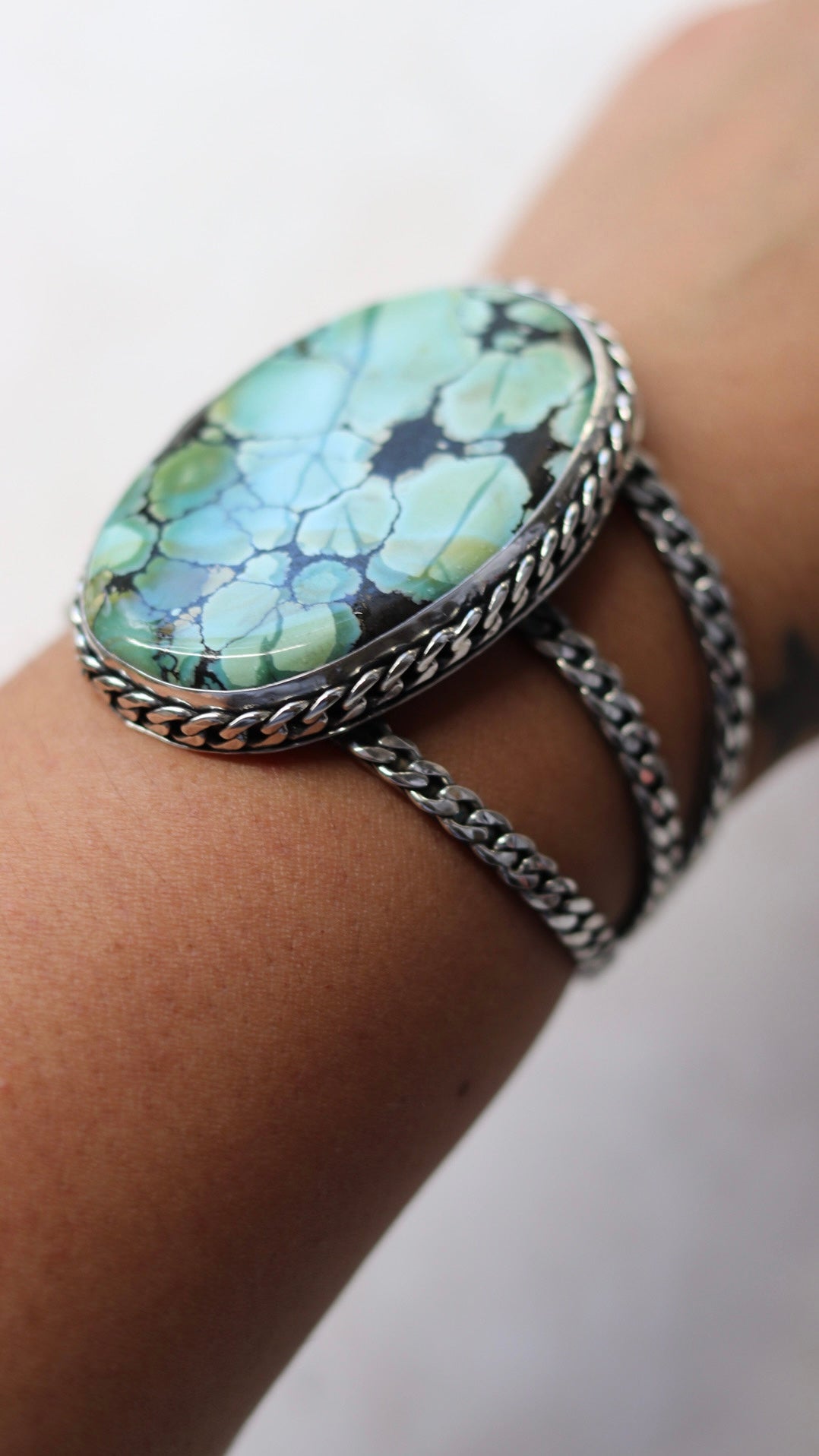 Giant turquoise Cuff