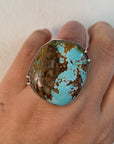 Royston Chunky Turquoise Ring with 4 claws.