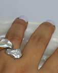 14k Gold and Sterling, Fresh Water Pearl ring