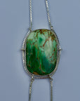 Hang in There. AUS Variscite Lariat Necklace