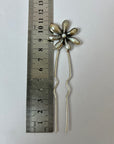 Flower Hair Pin - Fresh Water Pearl - Large