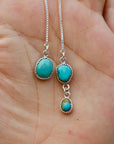 Hang in There. AUS Turquoise Lariat Necklace