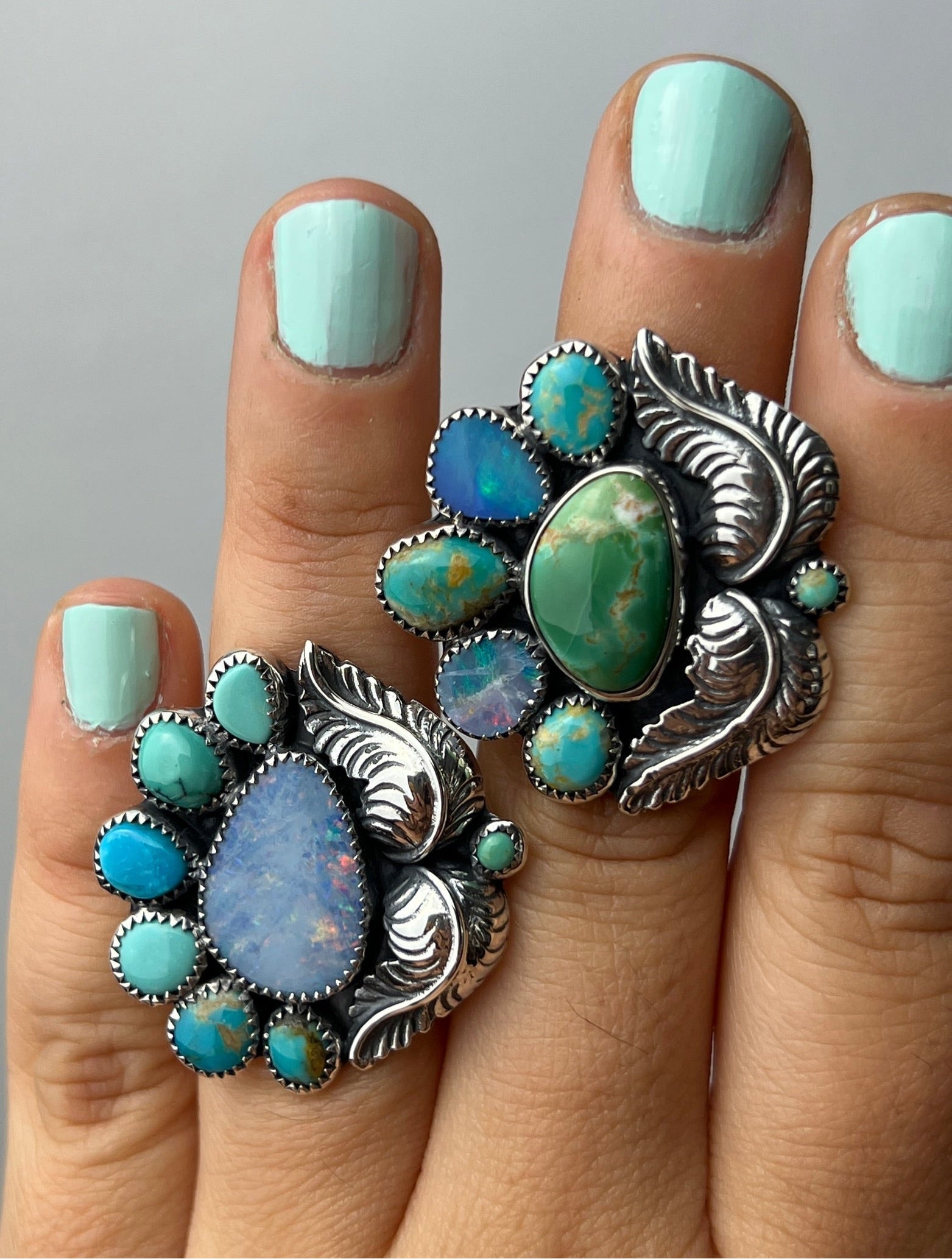 Opal Mermaid ring