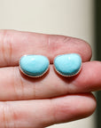 Flow Earrings Baby Blue Turquoise