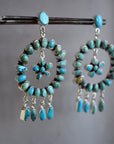 Full Circle Turquoise Earrings