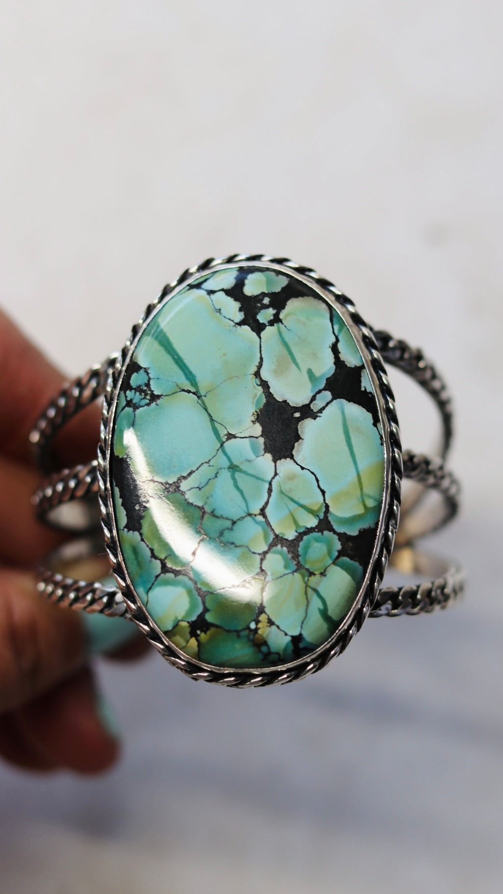 Giant turquoise Cuff