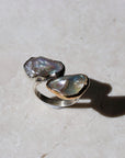 14k Gold and Sterling, Fresh Water Pearl ring