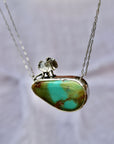 Frilled Neck Lizard Turquoise necklace.