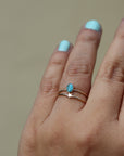 Gold Star stacker ring - size 9