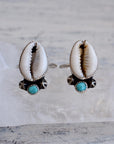 Cowrie and Turquoise Ring