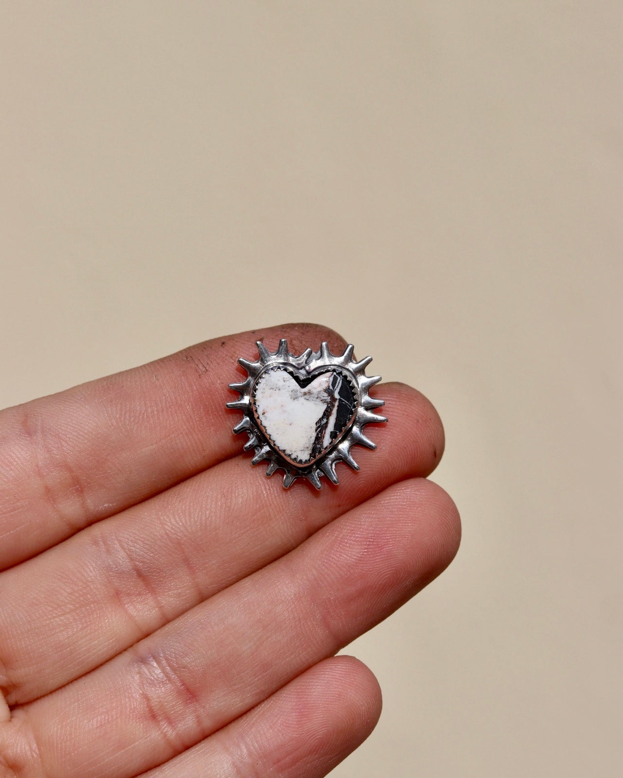 White Buffalo Strong Heart Necklace