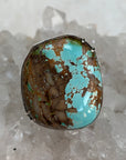 Royston Chunky Turquoise Ring with 4 claws.