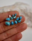 Turquoise Ear Climber with Ear Jacket Pair