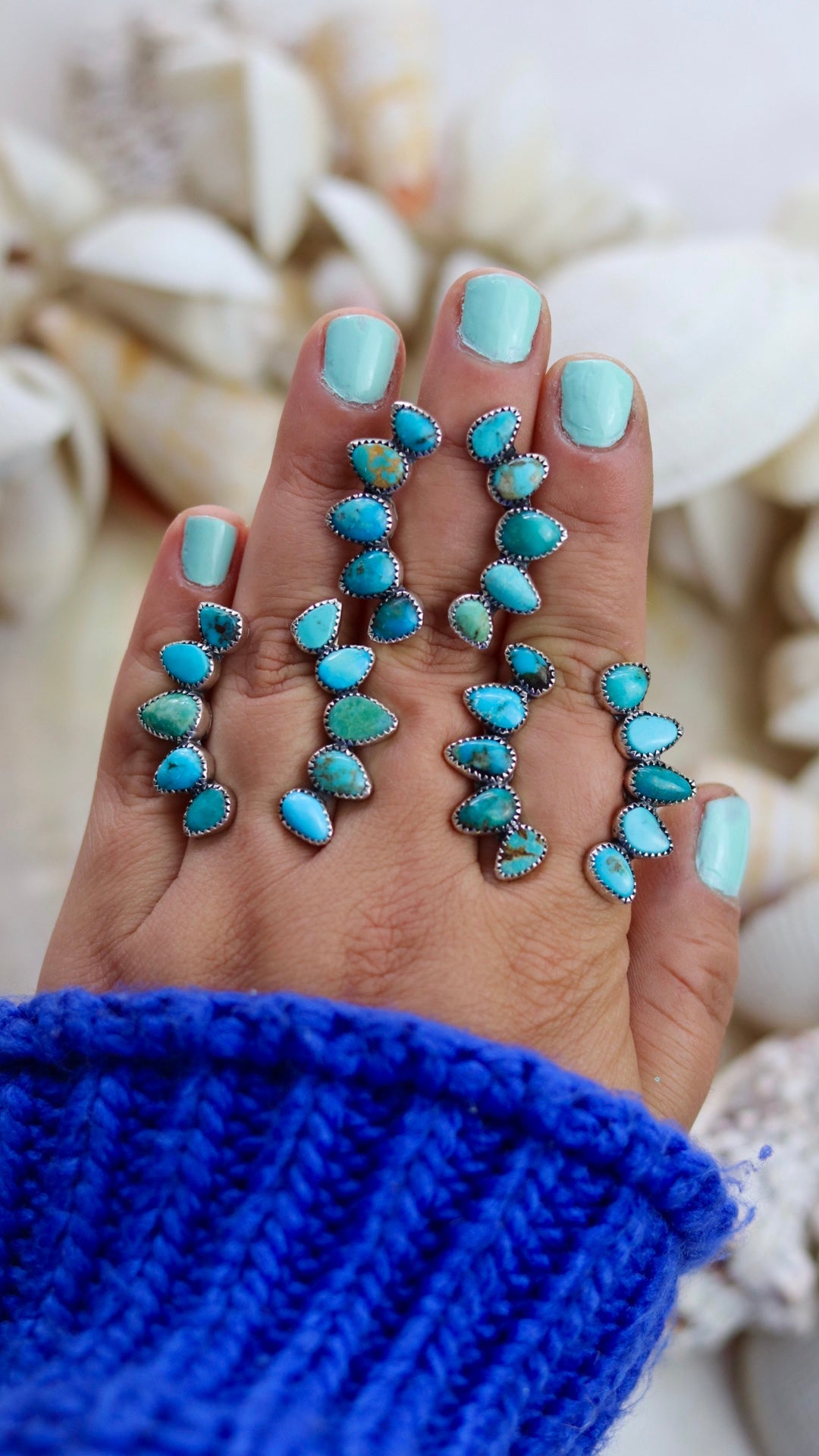 Open Arms Turquoise Ring