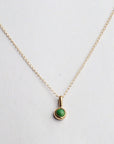 14k Gold Royston Turquoise Necklace (18”Chain)